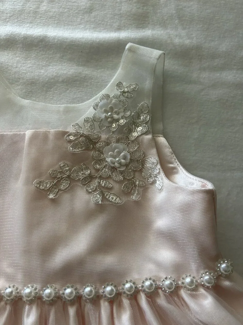 American Princess Light Pink Lace Dress Size 5